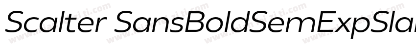 Scalter SansBoldSemExpSlante字体转换